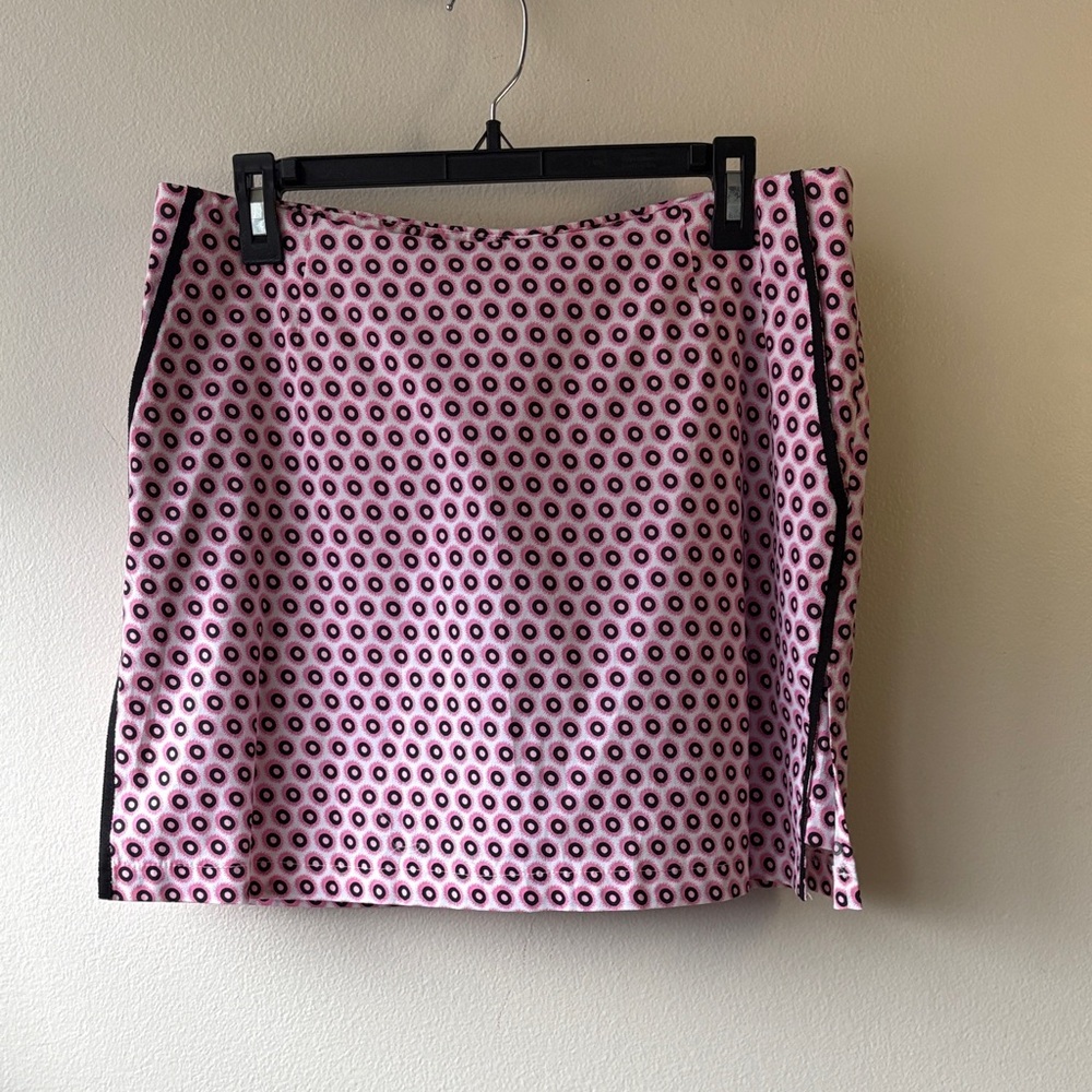 Golftini Women’s Pink & Black Geometric Print Skort Size 10 - Picture 1 of 5
